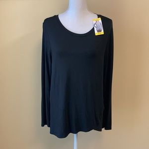 NWT - Black Cross Front Tee